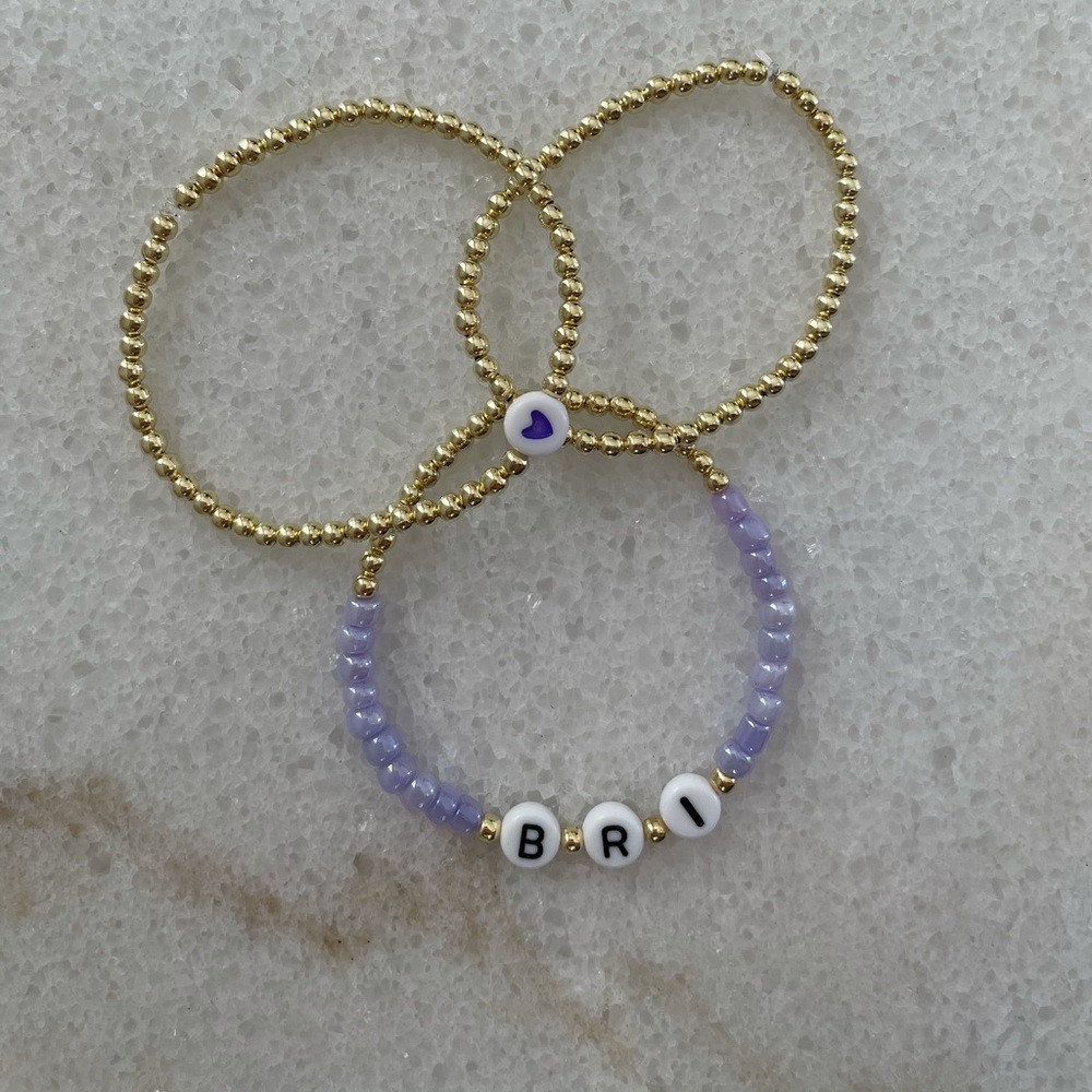 Personalized Beaded Name Bracelet